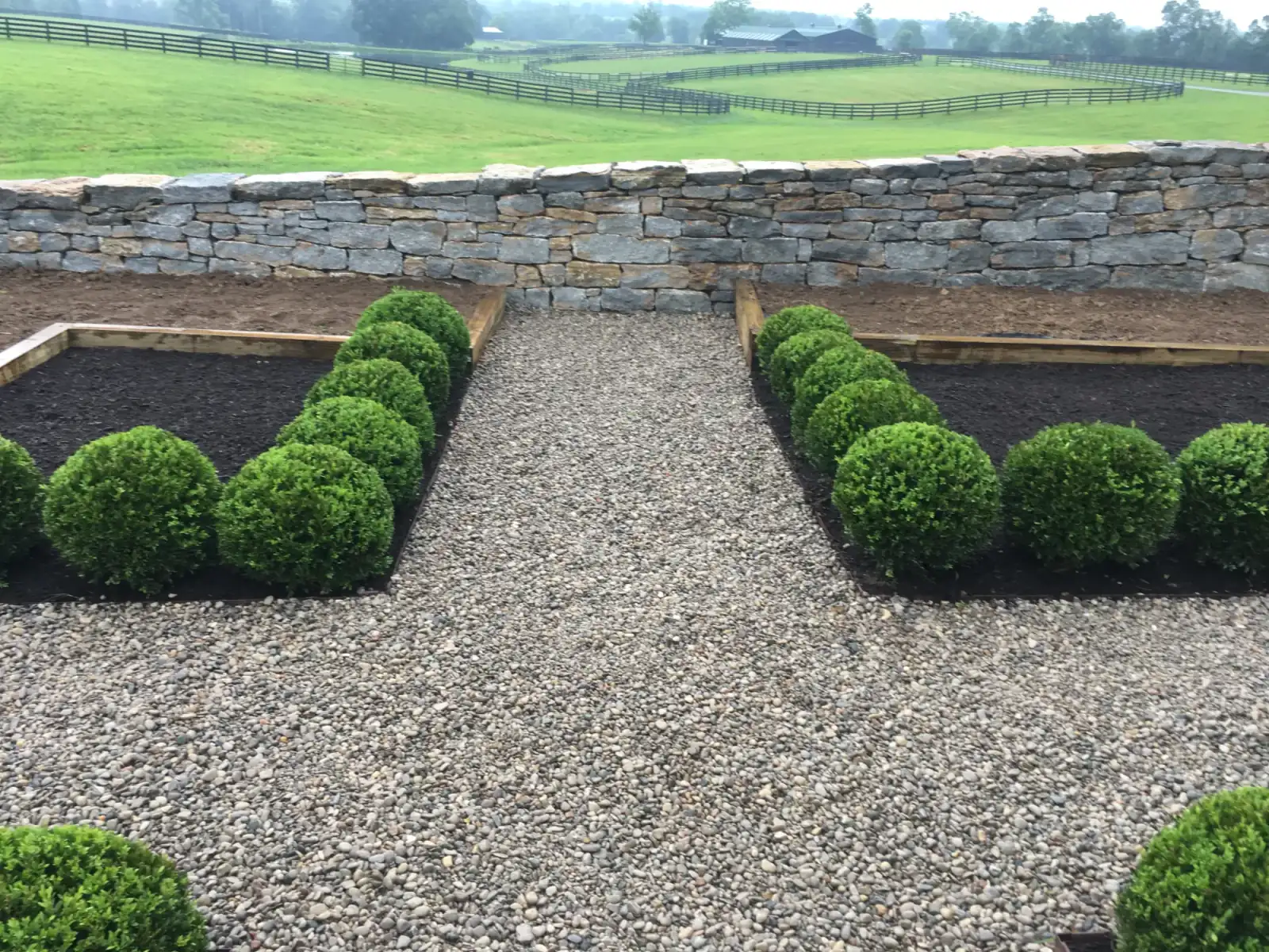 Formal Boxwood Walkway Layout gallery image 4