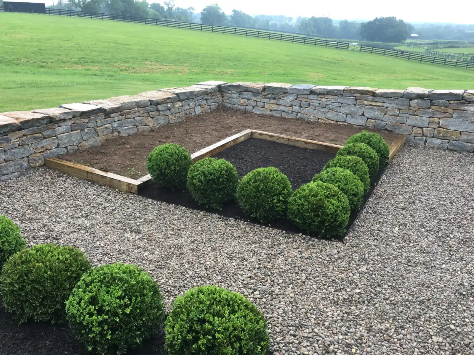 Formal Boxwood Walkway Layout gallery image 5