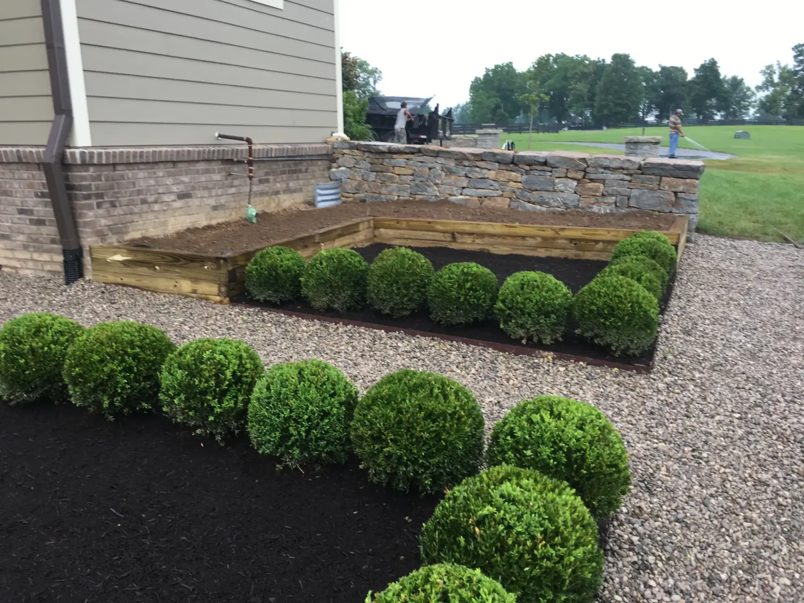 Formal Boxwood Walkway Layout gallery image 9