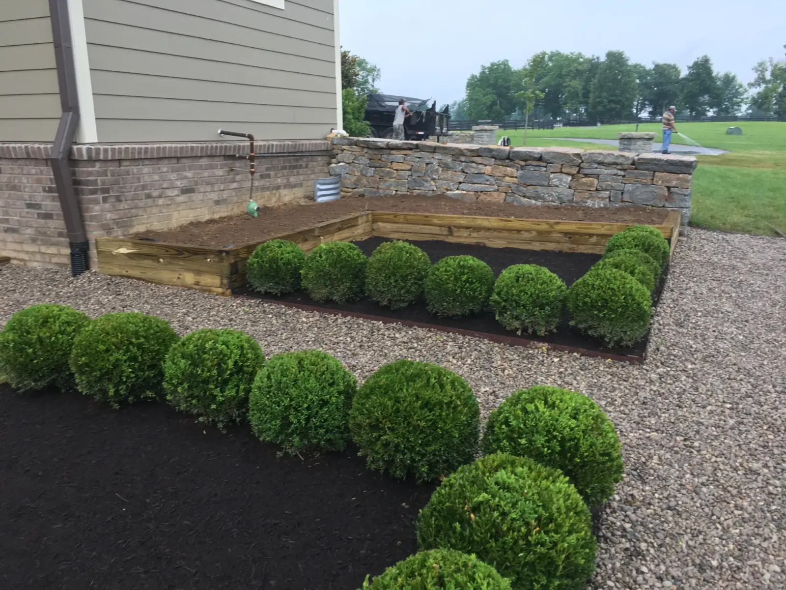 Formal Boxwood Walkway Layout gallery image 10